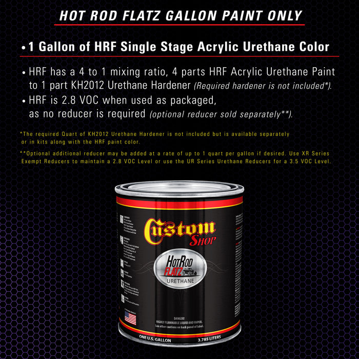 Passion Purple Pearl - Hot Rod Flatz Flat Matte Satin Urethane Auto Paint - Paint Gallon Only - Professional Low Sheen Automotive, Car Truck Coating, 4:1 Mix Ratio