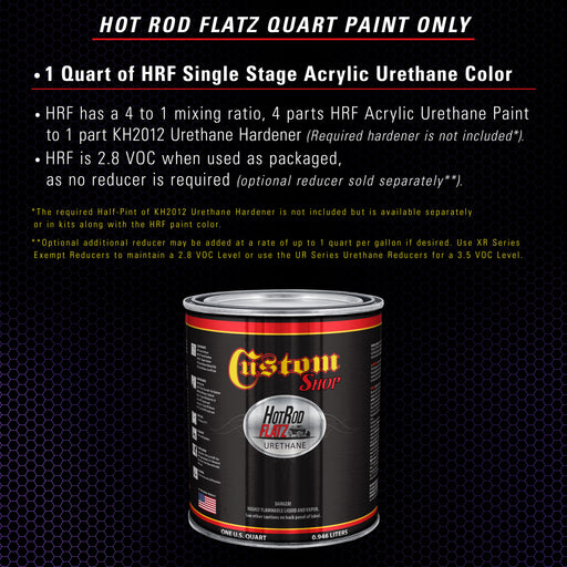 Passion Purple Pearl - Hot Rod Flatz Flat Matte Satin Urethane Auto Paint - Paint Quart Only - Professional Low Sheen Automotive, Car Truck Coating, 4:1 Mix Ratio