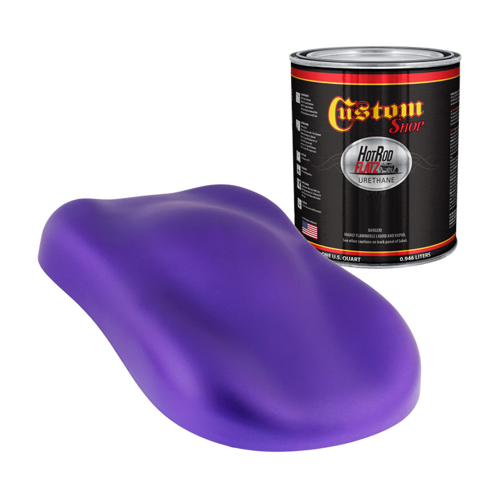 Passion Purple Pearl - Hot Rod Flatz Flat Matte Satin Urethane Auto Paint - Paint Quart Only - Professional Low Sheen Automotive, Car Truck Coating, 4:1 Mix Ratio