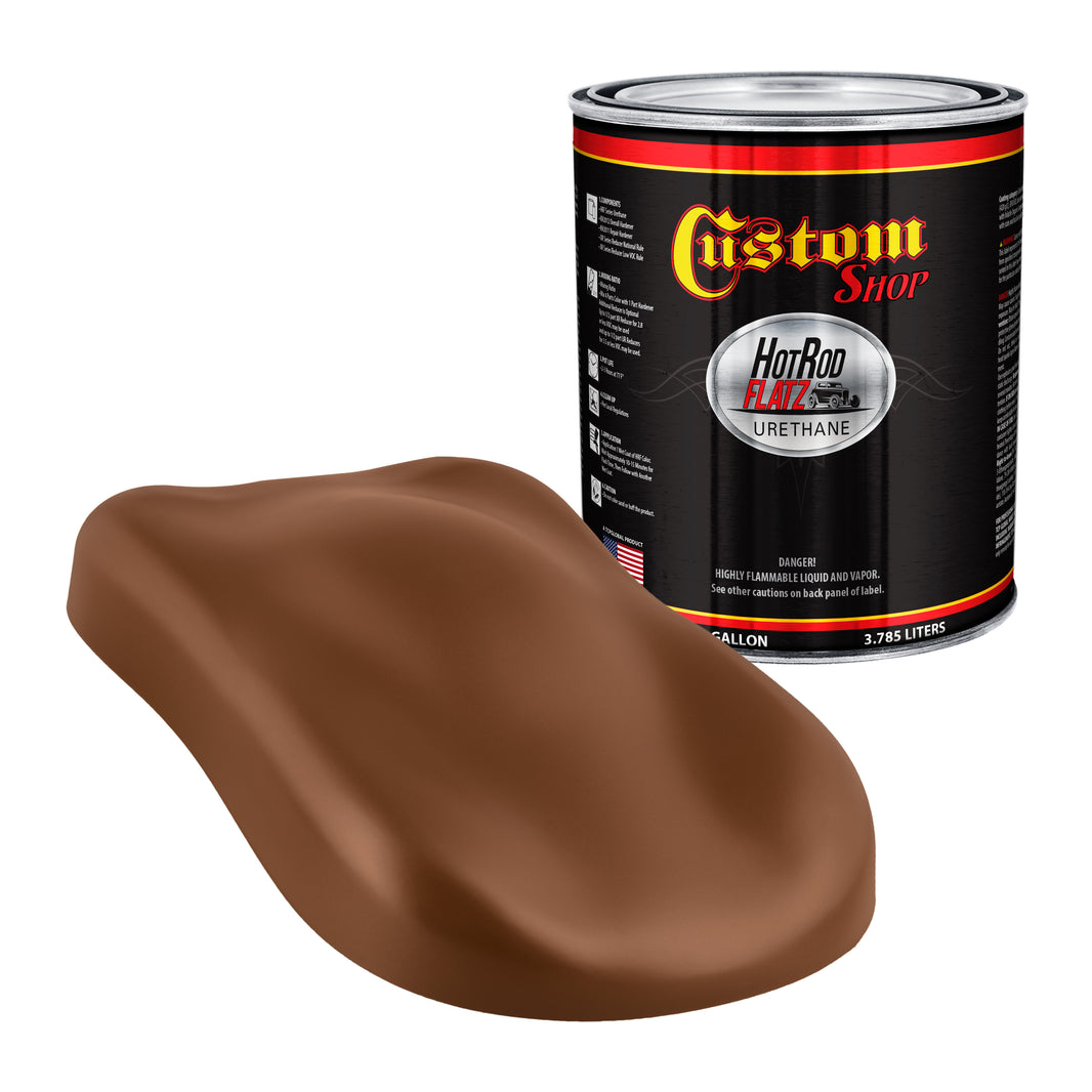 Rust Pearl - Hot Rod Flatz Flat Matte Satin Urethane Auto Paint - Paint Gallon Only Coating, 4:1 Mix