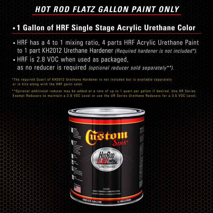 Rust Pearl - Hot Rod Flatz Flat Matte Satin Urethane Auto Paint - Paint Gallon Only - Professional Low Sheen Automotive, Car Truck Coating, 4:1 Mix Ratio
