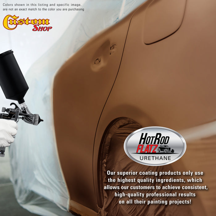 Rust Pearl - Hot Rod Flatz Flat Matte Satin Urethane Auto Paint - Paint Gallon Only - Professional Low Sheen Automotive, Car Truck Coating, 4:1 Mix Ratio