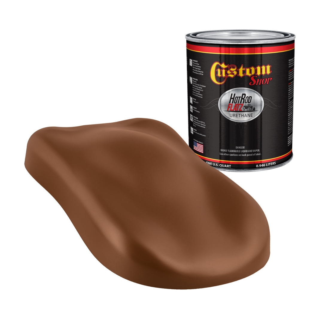 Rust Pearl - Hot Rod Flatz Flat Matte Satin Urethane Auto Paint - Paint Quart Only Coating, 4:1 Mix