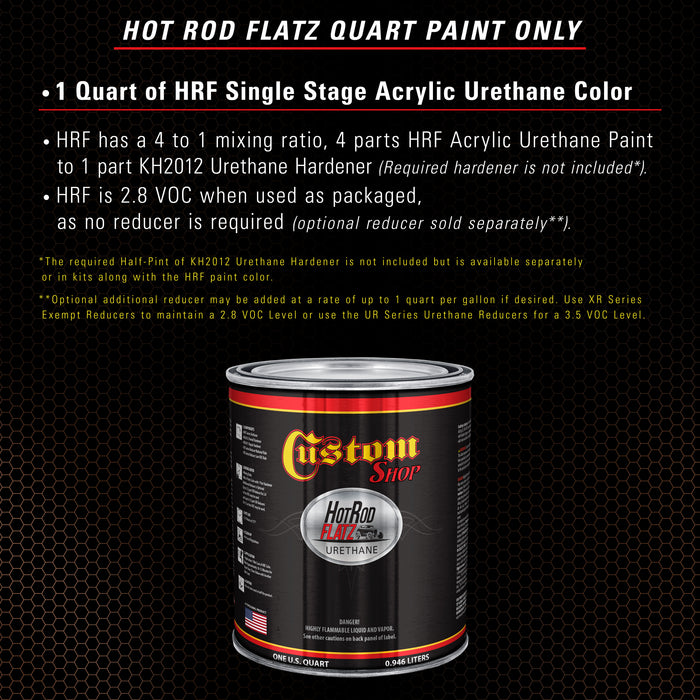 Rust Pearl - Hot Rod Flatz Flat Matte Satin Urethane Auto Paint - Paint Quart Only - Professional Low Sheen Automotive, Car Truck Coating, 4:1 Mix Ratio