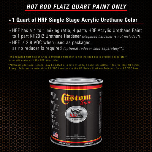 Copper Pearl - Hot Rod Flatz Flat Matte Satin Urethane Auto Paint - Paint Quart Only - Professional Low Sheen Automotive, Car Truck Coating, 4:1 Mix Ratio
