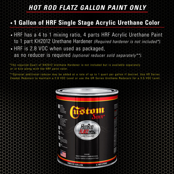 California Suede Metallic - Hot Rod Flatz Flat Matte Satin Urethane Auto Paint - Paint Gallon Only - Professional Low Sheen Automotive, Car Truck Coating, 4:1 Mix Ratio