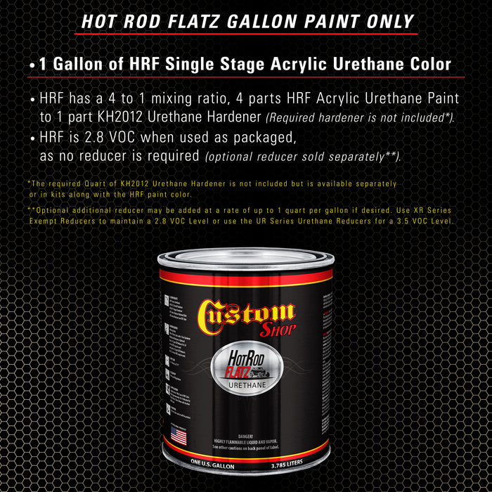 California Suede Metallic - Hot Rod Flatz Flat Matte Satin Urethane Auto Paint - Paint Gallon Only - Professional Low Sheen Automotive, Car Truck