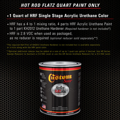 Champagne Gold Metallic - Hot Rod Flatz Flat Matte Satin Urethane Auto Paint - Paint Quart Only