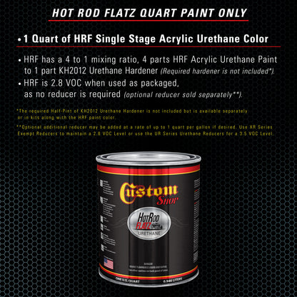 Diamond Blue Metallic - Hot Rod Flatz Flat Matte Satin Urethane Auto Paint - Paint Quart Only Coating
