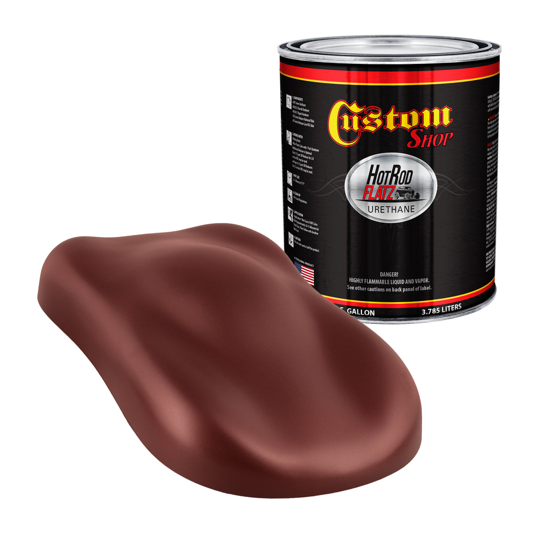 Firethorn Red Pearl - Hot Rod Flatz Flat Matte Satin Urethane Auto Paint - Paint Gallon Only Coating