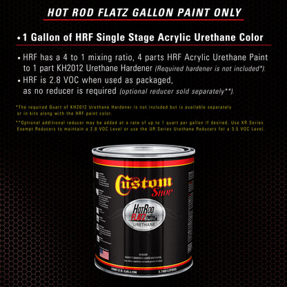 Firethorn Red Pearl - Hot Rod Flatz Flat Matte Satin Urethane Auto Paint - Paint Gallon Only Coating