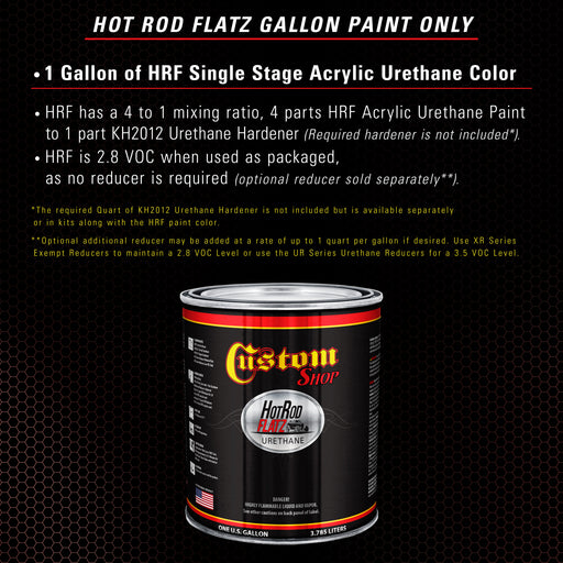 Firethorn Red Pearl - Hot Rod Flatz Flat Matte Satin Urethane Auto Paint - Paint Gallon Only - Professional Low Sheen Automotive, Car Truck Coating, 4:1 Mix Ratio