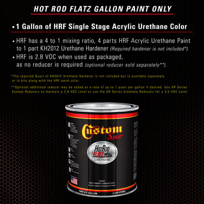 Fire Red Pearl - Hot Rod Flatz Flat Matte Satin Urethane Auto Paint - Paint Gallon Only Coating, 4:1
