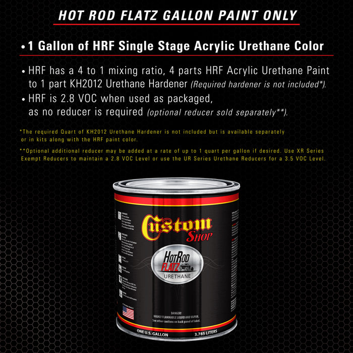 Vintage Burgundy Metallic - Hot Rod Flatz Flat Matte Satin Urethane Auto Paint - Paint Gallon Only - Professional Low Sheen Automotive, Car Truck Coating, 4:1 Mix Ratio