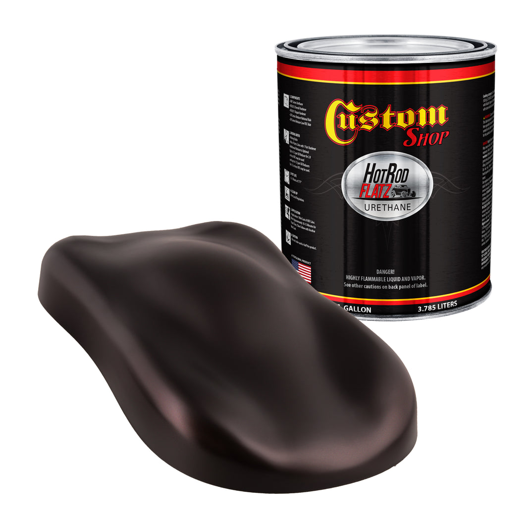 Molten Red Metallic - Hot Rod Flatz Flat Matte Satin Urethane Auto Paint - Paint Gallon Only Coating