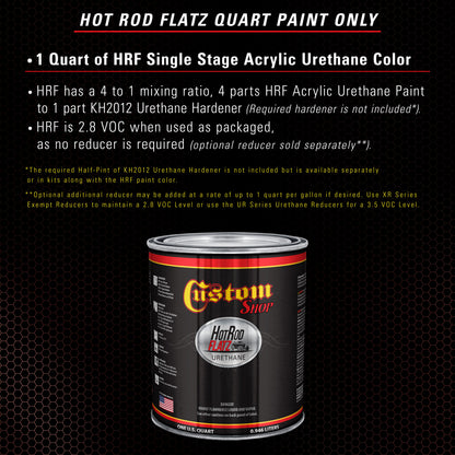 Candy Apple Red Metallic - Hot Rod Flatz Flat Matte Satin Urethane Auto Paint - Paint Quart Only