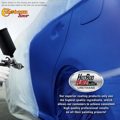 Daytona Blue Pearl - Hot Rod Flatz Flat Matte Satin Urethane Auto Paint - Paint Quart Only Coating