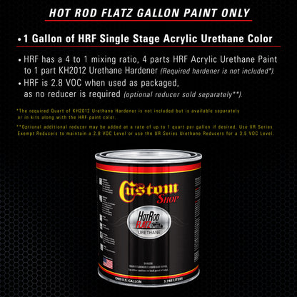 Midnight Blue Pearl - Hot Rod Flatz Flat Matte Satin Urethane Auto Paint - Paint Gallon Only Coating