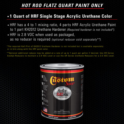 Midnight Blue Pearl - Hot Rod Flatz Flat Matte Satin Urethane Auto Paint - Paint Quart Only Coating