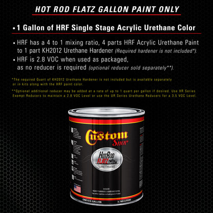 Midnight Green Pearl - Hot Rod Flatz Flat Matte Satin Urethane Auto Paint - Paint Gallon Only Coating