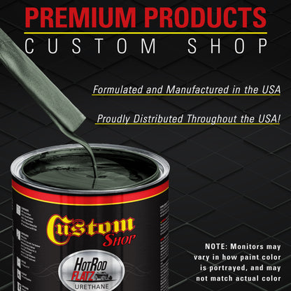 Midnight Green Pearl - Hot Rod Flatz Flat Matte Satin Urethane Auto Paint - Paint Gallon Only Coating