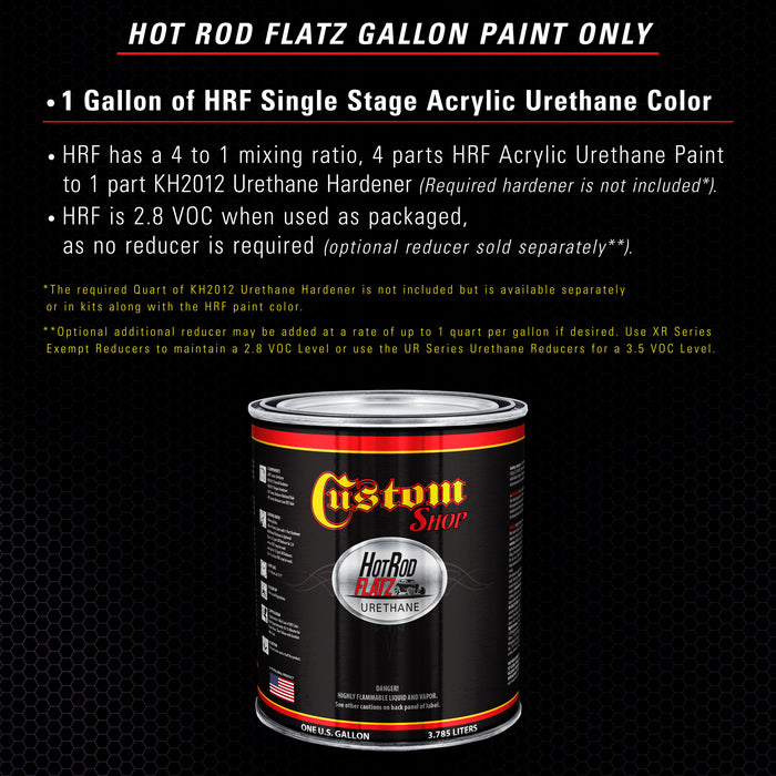 Midnight Purple Pearl - Hot Rod Flatz Flat Matte Satin Urethane Auto Paint - Paint Gallon Only - Professional Low Sheen Automotive, Car Truck Coating, 4:1 Mix Ratio