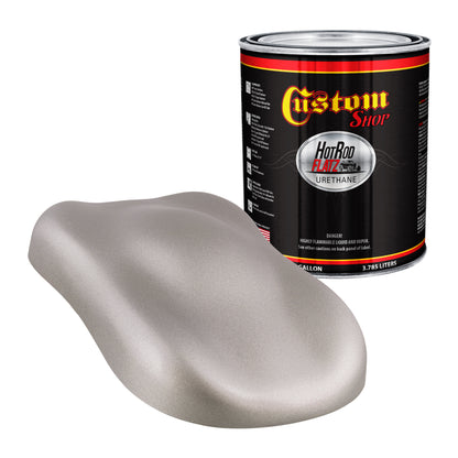 Silver Sled Metallic - Hot Rod Flatz Flat Matte Satin Urethane Auto Paint - Paint Gallon Only Coating