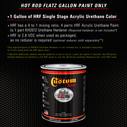 Gunsmoke Metallic - Hot Rod Flatz Flat Matte Satin Urethane Auto Paint - Paint Gallon Only Coating
