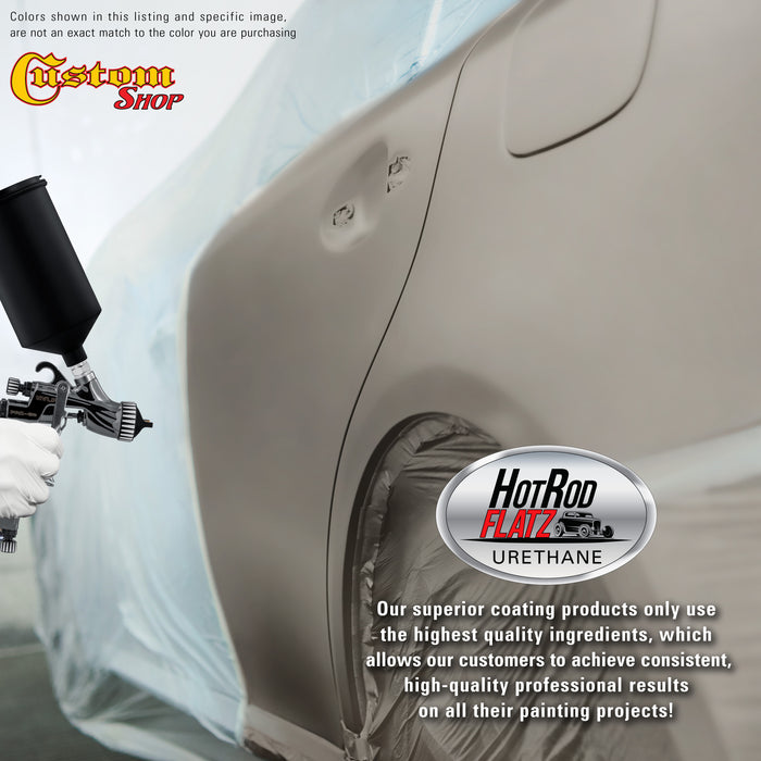 Gunsmoke Metallic - Hot Rod Flatz Flat Matte Satin Urethane Auto Paint - Paint Quart Only - Professional Low Sheen Automotive, Car Truck Coating, 4:1 Mix Ratio