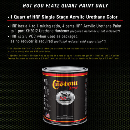Firemist Lime - Hot Rod Flatz Flat Matte Satin Urethane Auto Paint - Paint Quart Only Coating, 4:1 Mix