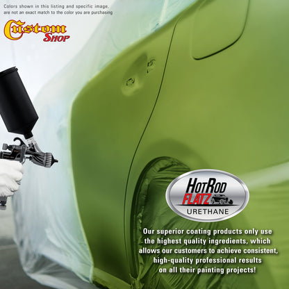 Firemist Lime - Hot Rod Flatz Flat Matte Satin Urethane Auto Paint - Paint Quart Only Coating, 4:1 Mix