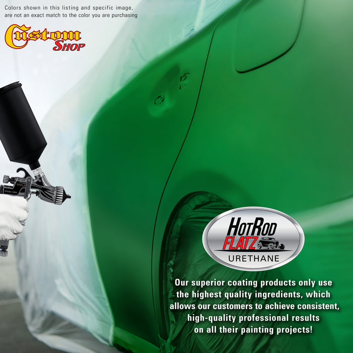 Firemist Green - Hot Rod Flatz Flat Matte Satin Urethane Auto Paint - Paint Gallon Only - Professional Low Sheen Automotive, Car Truck Coating, 4:1 Mix Ratio