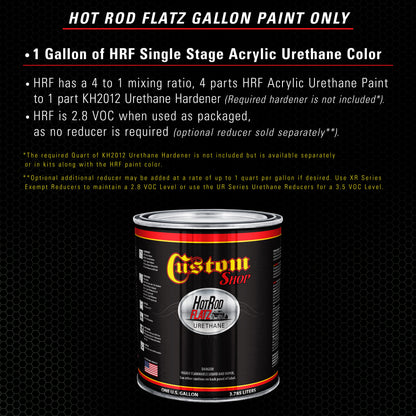 Fathom Green Firemist - Hot Rod Flatz Flat Matte Satin Urethane Auto Paint - Paint Gallon Only
