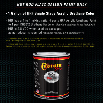 Aquamarine Firemist - Hot Rod Flatz Flat Matte Satin Urethane Auto Paint - Paint Gallon Only Coating