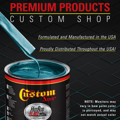 Aquamarine Firemist - Hot Rod Flatz Flat Matte Satin Urethane Auto Paint - Paint Quart Only Coating