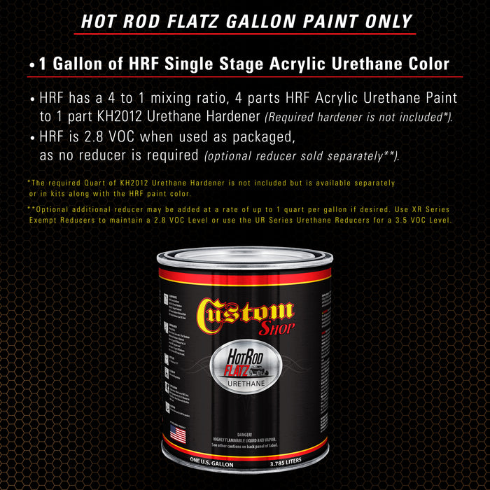 Firemist Copper - Hot Rod Flatz Flat Matte Satin Urethane Auto Paint - Paint Gallon Only - Professional Low Sheen Automotive, Car Truck Coating, 4:1 Mix Ratio