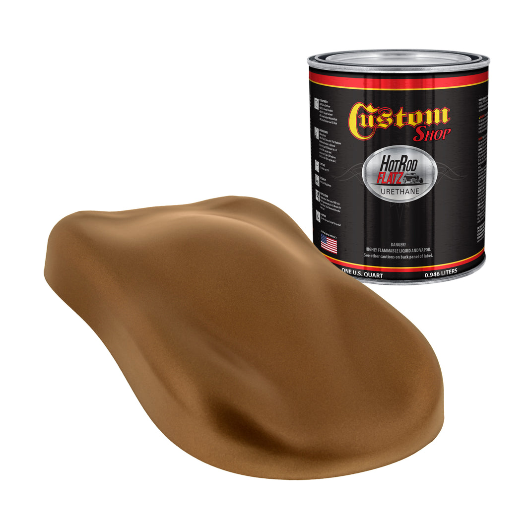 Firemist Copper - Hot Rod Flatz Flat Matte Satin Urethane Auto Paint - Paint Quart Only Coating, 4:1