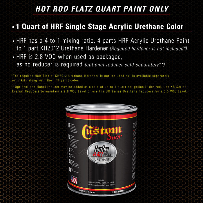 Firemist Copper - Hot Rod Flatz Flat Matte Satin Urethane Auto Paint - Paint Quart Only - Professional Low Sheen Automotive, Car Truck Coating, 4:1 Mix Ratio