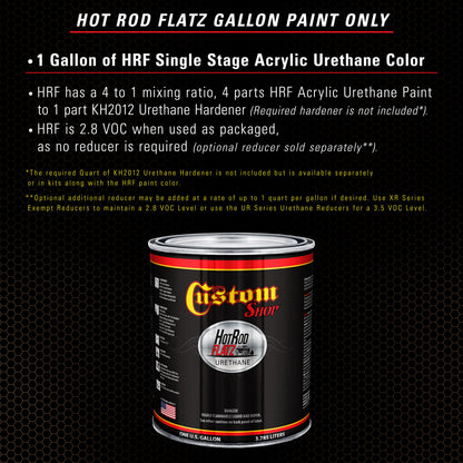 Saddle Brown Firemist - Hot Rod Flatz Flat Matte Satin Urethane Auto Paint - Paint Gallon Only