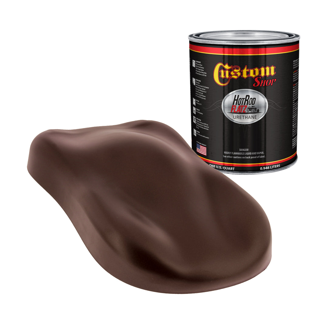 Whole Earth Brown Firemist - Hot Rod Flatz Flat Matte Satin Urethane Auto Paint - Paint Quart Only