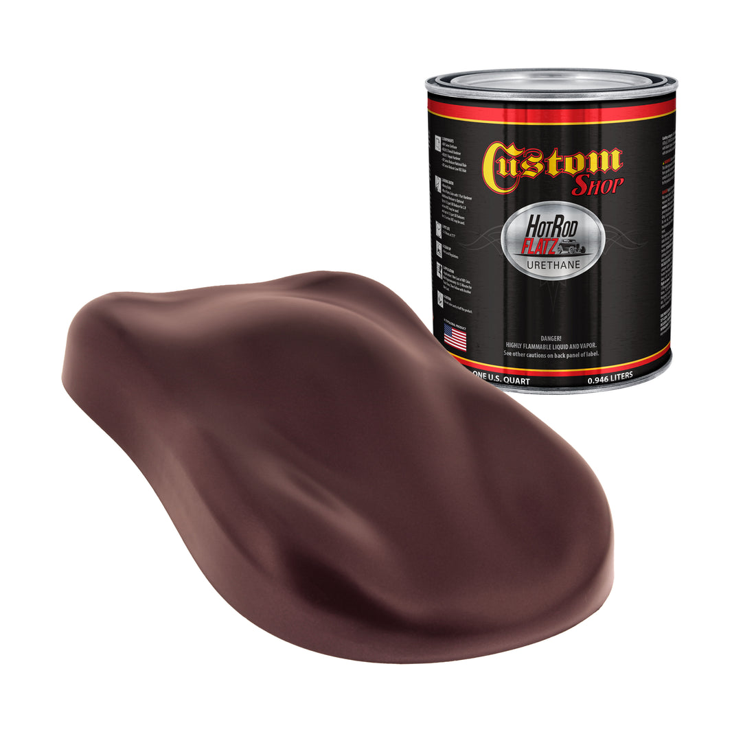 Milano Maroon Firemist - Hot Rod Flatz Flat Matte Satin Urethane Auto Paint - Paint Quart Only