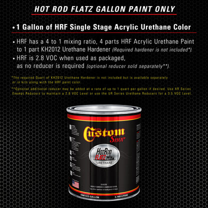 Brilliant Silver Firemist - Hot Rod Flatz Flat Matte Satin Urethane Auto Paint - Paint Gallon Only