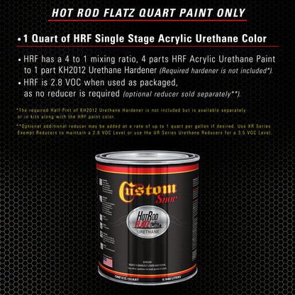 Firemist Pewter Silver - Hot Rod Flatz Flat Matte Satin Urethane Auto Paint - Paint Quart Only