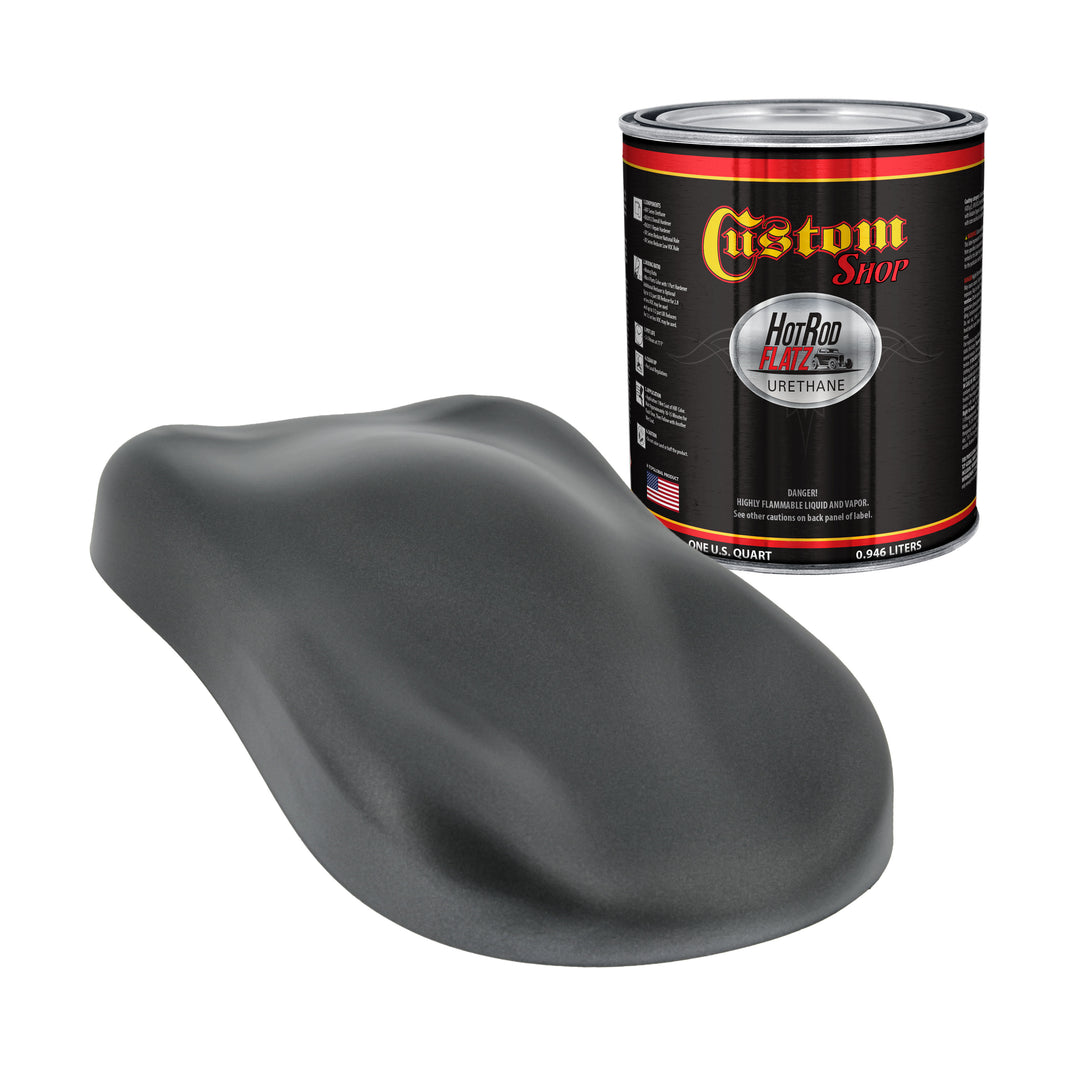 Charcoal Gray Firemist - Hot Rod Flatz Flat Matte Satin Urethane Auto Paint - Paint Quart Only