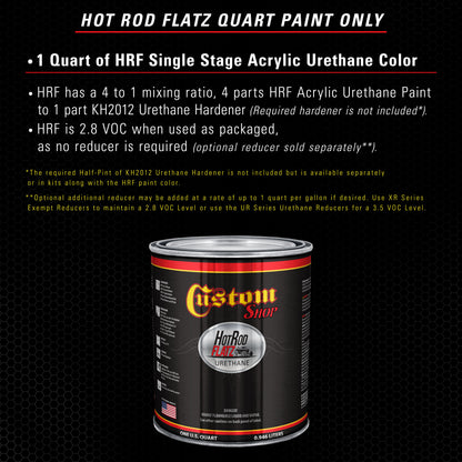 Black Diamond Firemist - Hot Rod Flatz Flat Matte Satin Urethane Auto Paint - Paint Quart Only