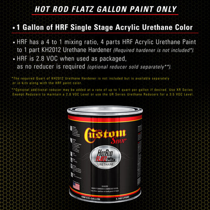 Saturn Gold Firemist - Hot Rod Flatz Flat Matte Satin Urethane Auto Paint - Paint Gallon Only Coating