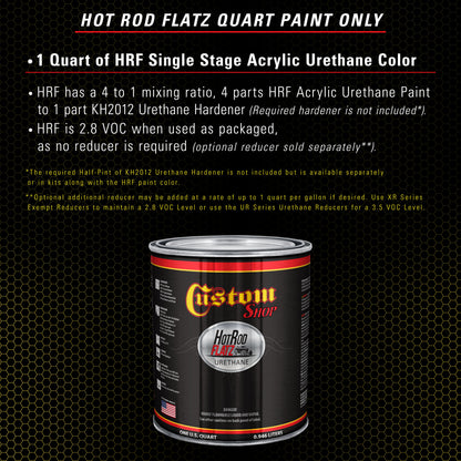 Saturn Gold Firemist - Hot Rod Flatz Flat Matte Satin Urethane Auto Paint - Paint Quart Only Coating