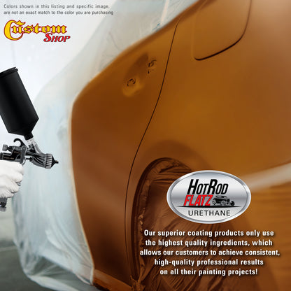 Firemist Orange - Hot Rod Flatz Flat Matte Satin Urethane Auto Paint - Paint Gallon Only Coating, 4:1