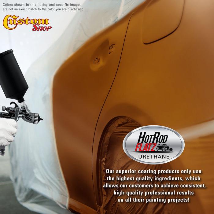 Firemist Orange - Hot Rod Flatz Flat Matte Satin Urethane Auto Paint - Paint Gallon Only - Professional Low Sheen Automotive, Car Truck Coating, 4:1 Mix Ratio