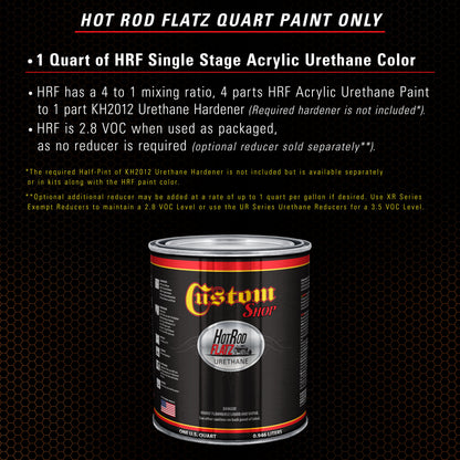 Firemist Orange - Hot Rod Flatz Flat Matte Satin Urethane Auto Paint - Paint Quart Only Coating, 4:1
